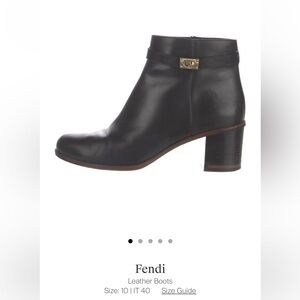 Black Fendi Ankle Boot